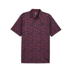 Zdjęcie produktu PUMA Męska koszulka polo do golfa CLOUDSPUN Carmela Floral, Odzież, Niebieski,