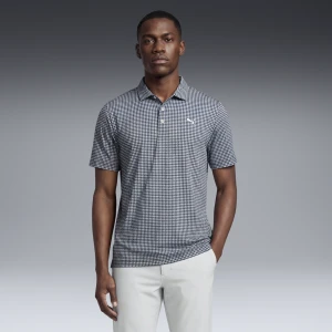 Zdjęcie produktu PUMA Męska koszulka polo do golfa CLOUDSPUN Mono Check, Odzież, Biały