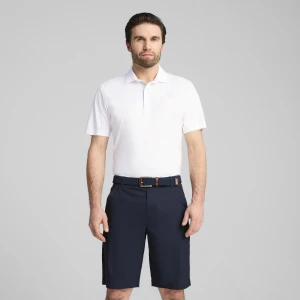 PUMA Męska koszulka polo do golfa Pure 2.0, Odzież, Biały,