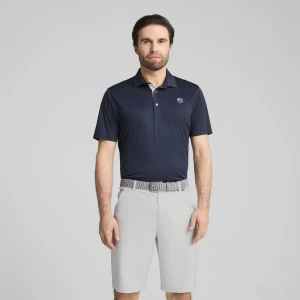 PUMA Męska koszulka polo do golfa Pure 2.0, Odzież, Niebieski,