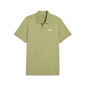 PUMA Męska koszulka polo Essentials z logo, Akcesoria, Zielony,