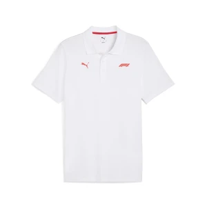 PUMA Męska koszulka polo F1® Essentials, Odzież, Biały,