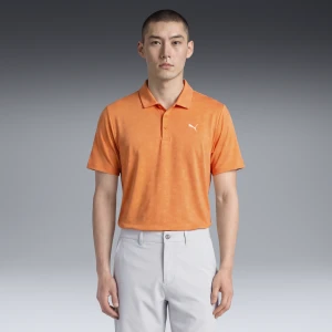 Zdjęcie produktu PUMA Męska koszulka polo golfowa MATTR Deco Jacquard, Odzież, Pomarańczowy