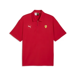 PUMA Męska koszulka polo Scuderia Ferrari Cloudspun, Akcesoria, Czerwony,