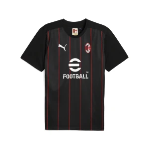 PUMA Męska koszulka przedmeczowa AC Milan, Akcesoria, Czarny,
