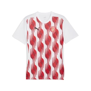 PUMA Męska koszulka przedmeczowa Girona FC, Akcesoria, Biały,