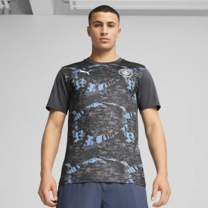PUMA Męska koszulka przedmeczowa Manchester City, Odzież, Szary,