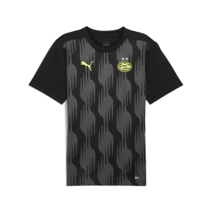 PUMA Męska koszulka przedmeczowa z krótkim rękawem PSV Eindhoven, Akcesoria, Czarny,