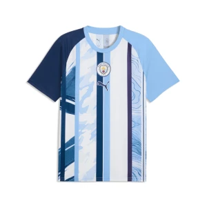 PUMA Męska koszulka rozgrzewkowa Manchester City, Akcesoria, Biały