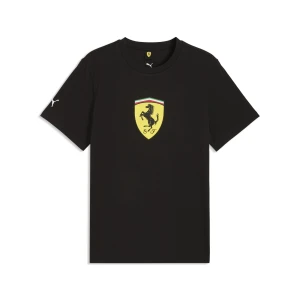 PUMA Męska koszulka Scuderia Ferrari ColouCzerwony Shield, Akcesoria, Czarny,
