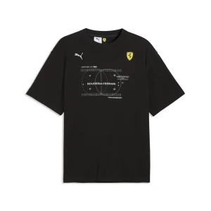 PUMA Męska koszulka Scuderia Ferrari Premium, Akcesoria, Czarny,