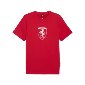 PUMA Męska koszulka Scuderia Ferrari Sportswear Tonal Shield, Akcesoria, Czerwony,