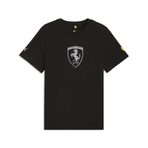 PUMA Męska koszulka Scuderia Ferrari Tonal Shield, Akcesoria, Czarny,