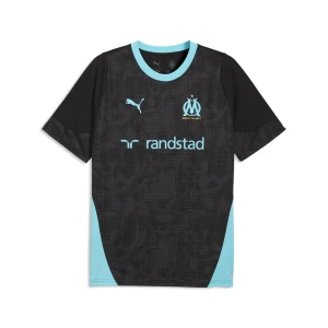 PUMA Męska koszulka treningowa Olympique Marsylia, Akcesoria, Czarny,