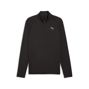 PUMA Męska koszulka treningowa PWRTRAIN z zamkiem 1/4, Akcesoria, Czarny,