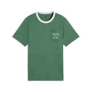 PUMA Męska koszulka Varsity, Odzież, Zielony