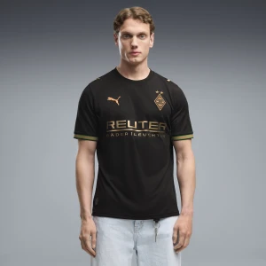 PUMA Męska koszulka wyjazdowa Borussia Mönchengladbach 26/27, Odzież, Czarny,