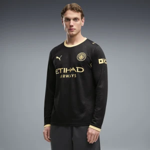 PUMA Męska koszulka wyjazdowa z długim rękawem Manchester City 26 / 27, Odzież, Czarny