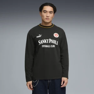 Zdjęcie produktu PUMA Męska koszulka z długim rękawem FC St. Pauli Retro, Odzież, Czarny,
