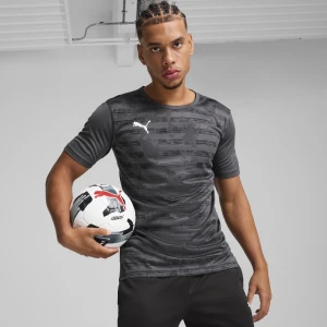 PUMA Męska koszulka z grafiką individualRISE, Odzież, Szary,