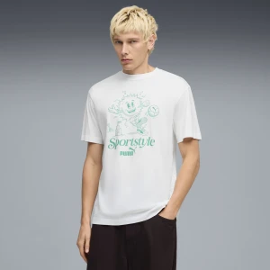 Zdjęcie produktu PUMA Męska koszulka z grafiką z motywem słońca, Odzież, Biały