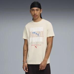 Zdjęcie produktu PUMA Męska koszulka z nałożonymi na siebie grafikami, Odzież, Biały