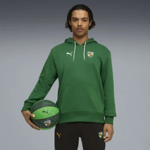 PUMA Męska koszykarska bluza z kapturem BC Zalgiris Kaunas Fanwear, Akcesoria, Zielony,