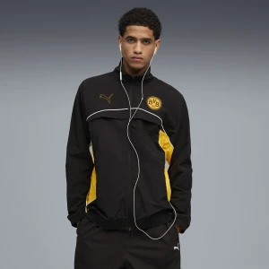 PUMA Męska kurtka Borussia Dortmund FtblStatement Cellerator, Odzież, Czarny