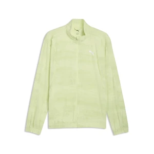 PUMA Męska kurtka dresowa Run Velocity Printed, Akcesoria, Zielony,