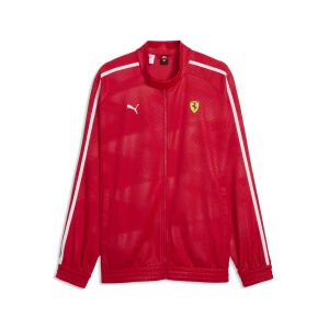 PUMA Męska kurtka dresowa Scuderia Ferrari T7 o kroju oversize, Akcesoria, Czerwony,