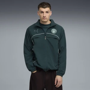 PUMA Męska kurtka Manchester City FtblStatement Cellerator, Odzież, Zielony,