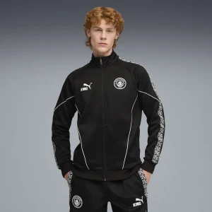 PUMA Męska kurtka Manchester City KING Anthem, Odzież, Czarny,
