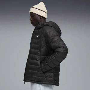 PUMA Męska kurtka puchowa PACKLITE z kapturem, Odzież, Czarny