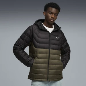 PUMA Męska kurtka puchowa PACKLITE z kapturem, Odzież, Zielony,