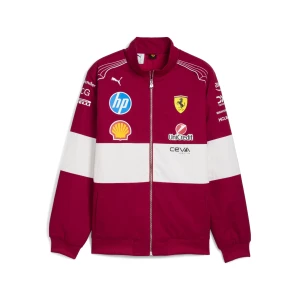 PUMA Męska kurtka Scuderia Ferrari Team Racing 2025, Odzież, Czerwony,