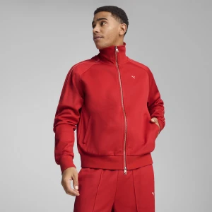 PUMA Męska kurtka sportowa T7, Odzież, Czerwony,