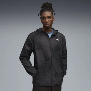 PUMA Męska kurtka TAD ESSENTIALS AOP, Odzież, Czarny,