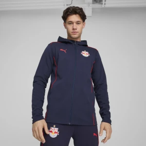PUMA Męska kurtka z kapturem Casuals FC Czerwony Bull Salzburg, Odzież, Niebieski,