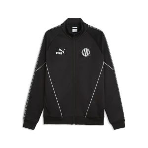 PUMA Męska kurtka z zamkiem Olympique Marsylia KING Anthem, Akcesoria, Czarny,