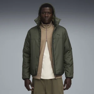 PUMA Męska lekko wyściełana kurtka Essentials, Odzież, Zielony,