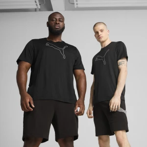 Zdjęcie produktu PUMA Męska melanżowa koszulka TAD ESSENTIALS z logo Cat, Odzież, Czarny
