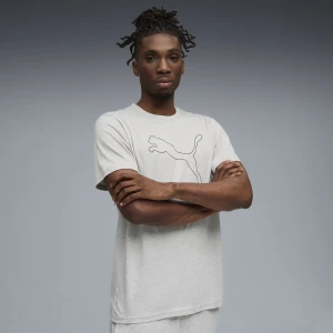 Zdjęcie produktu PUMA Męska melanżowa koszulka TAD ESSENTIALS z logo Cat, Odzież, Szary