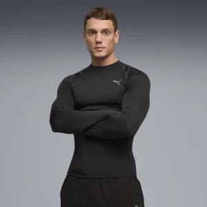 PUMA Męska obcisła koszulka termoaktywna PWRMODE, Odzież, Czarny,
