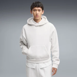 PUMA Męska oversize’owa bluza z kapturem Essentials Heavy Fleece Boxy, Odzież, Biały