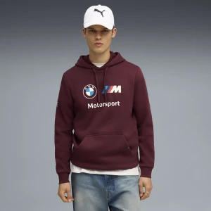 PUMA Męska polarowa bluza z kapturem BMW M Motorsport, Akcesoria, Czerwony,