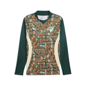 PUMA Męska przedmeczowa bluza z długim rękawem Wybrzeża Kości Słoniowej 2025, Akcesoria, Zielony,