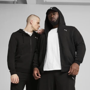PUMA Męska rozpinana bluza z kapturem Essentials, Akcesoria, Czarny,