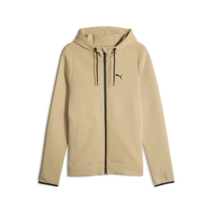 PUMA Męska rozpinana bluza z kapturem EVOSTRIPE Spacer, Odzież, Beżowy