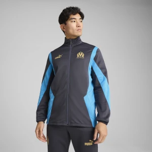 PUMA Męska rozpinana kurtka Olympique de Marseille ftblNRGY+, Odzież, Szary,
