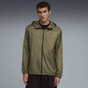 PUMA Męska Wiatrówka o standardowym kroju Essentials, Odzież, Zielony,